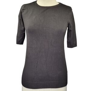 H&M Black Short Sleeve Sweater Size XS